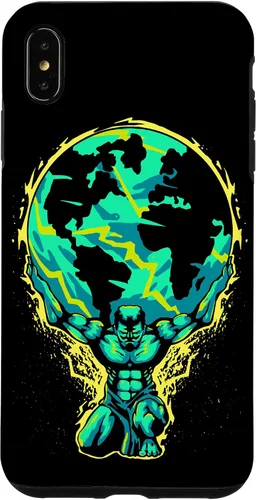 Vista 7 de iPhone 15 Greece Myths God Atlas Sky Arch Shoulders Case