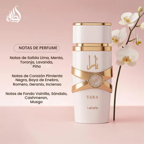 Vista 4 de Lattafa Yara Moi - Floral, Fruity, Gourmand - Eau de Parfum de Larga Duración para Mujeres, 3.40 Onzas / 100 ml