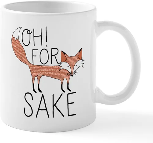 Vista 29 de CafePress Taza de café de cerámica For Fox Sake de 11 oz (11.0 fl oz)