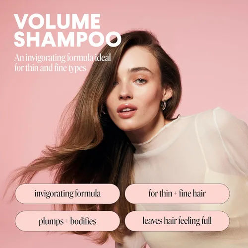 Vista 2 de MONDAY HAIRCARE VOLUME Champú con colágeno hidrolizado y aceite de macadamia para cabello fino, fino y plano, 12.0 fl oz