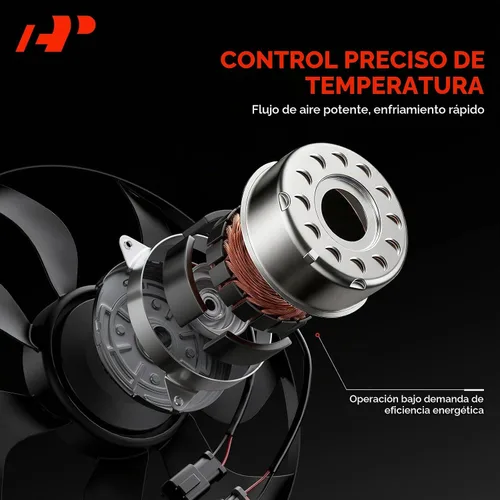 Vista 3 de Motor de ventilador de radiador A-Premium compatible con Chevrolet Camaro