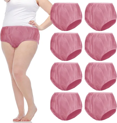 Vista 11 de 9 piezas de ropa interior impermeable para incontinencia, pantalones de plástico a prueba de fugas, protector de incontinencia, protector de pañal