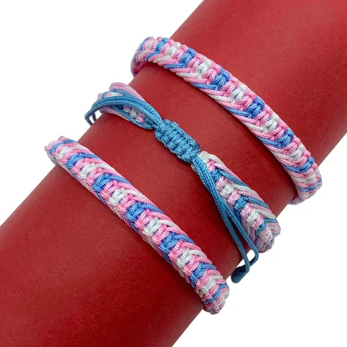 Vista 5 de LAMIBEE Pulsera tibetana con diseño de pansexualidad bisexual LGBT Proud Love Brazaletes de cuerda de amuleto y bohemio para mujeres y hombres hilo