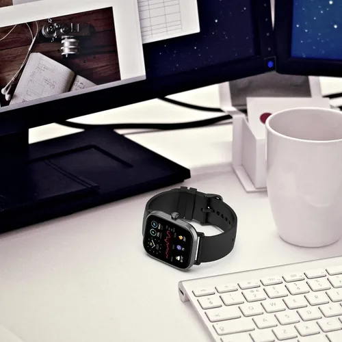 Vista 6 de Compatible con Amazfit GTS/GTS 2/GTS 2 Mini/GTS 3/GTS 4/GTS 4 Mini/GTS 2e/GTR 1.654 pulgadas, 0.787 pulgadas de ancho, correa de repuesto