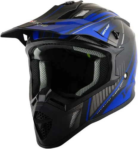 Vista 2 de 1Storm - Casco de motocross para adultos BMX MX ATV Dirt Bike Downhill Mountain Bike, estilo de carreras H637