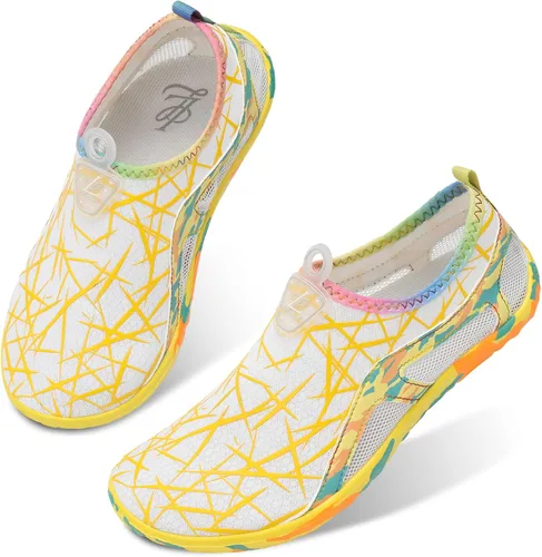 Vista 8 de LeIsfIt Zapatos de agua para hombre y mujer, descalzos, secado rápido, para natación, playa, surf, piscina, río, yoga