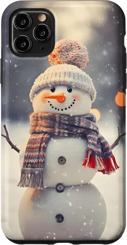 Vista 13 de Cute Christmas Snowman Winter Snow Scene Holiday Season Case for iPhone 17