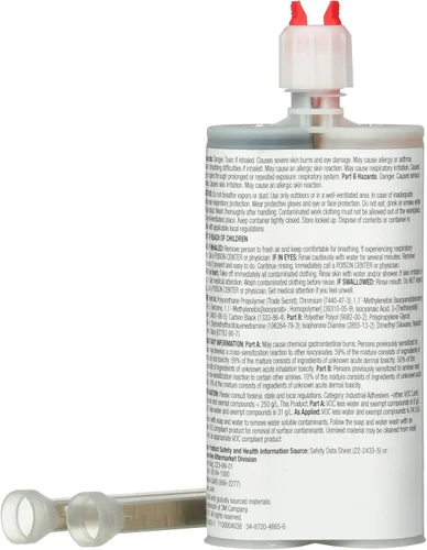 Vista 5 de 3M NVH Material amortiguador 04274, flexible, sin contracción, sin solvente, cartucho de 200 mL
