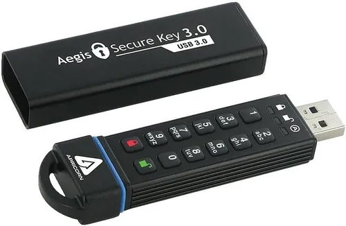 Vista 5 de Apricorn 16GB Aegis Secure Key FIPS 140-2 Nivel 3 Validado 256-bit Cifrado USB 3.0 Flash Drive (ASK3-16GB)