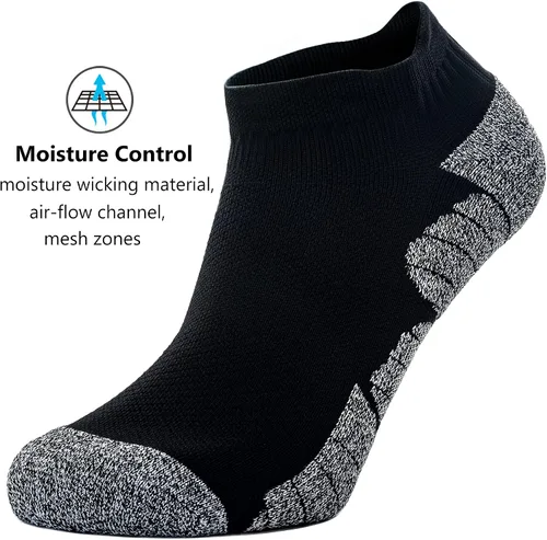 Vista 5 de CWVLC - Calcetines tobilleros deportivos de compresión acolchados unisex