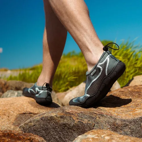 Vista 6 de NORTY Wave Aqua Sock - Zapatos de agua para hombre - Zapatos de natación para hombre - Zapatos de playa para hombre - Calcetines de agua - Zapatos