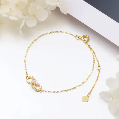 Vista 4 de Pulsera de oro de 14 quilates, abalorios de perlas, regalos de joyería para mujeres y niñas