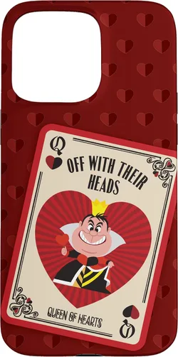 Vista 31 de Disney Carcasa para iPhone 17, diseño de villanos, la reina de corazones con sus cabezas, color rojo