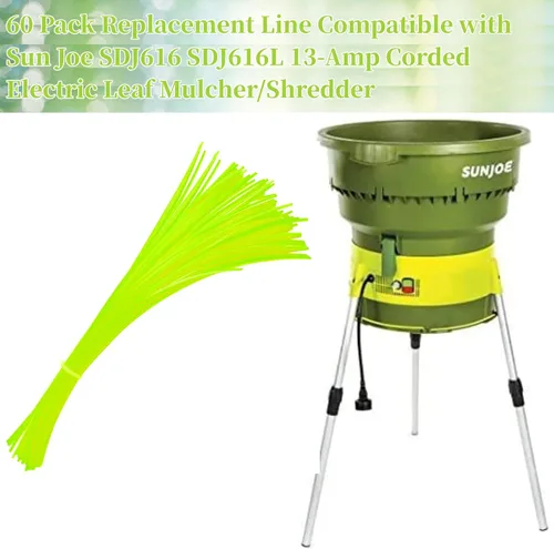 Vista 3 de Línea de repuesto Flex-Line - Trituradora eléctrica de hojas con cable de 13 amperios compatible con Sun Joe SDJ616 SDJ616L