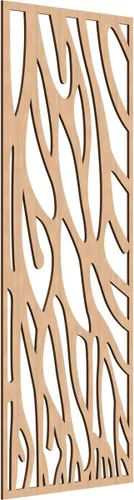 Vista 70 de 9 3/8"W x 24 3/8"H x 1/4"T Bristol Decorativos Paneles de Pared de Madera Calado, Cereza