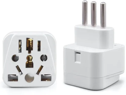 Vista 33 de Toptekits - Paquete de 2 adaptadores universales de enchufe de viaje, tipo B de EE. UU., convertidor de enchufe internacional a Estados Unidos Blanco