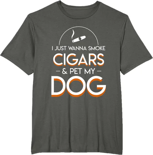 Vista 6 de Solo quiero fumar cigarros y mascotas a los amantes de los perros de mi perro, Negro, S