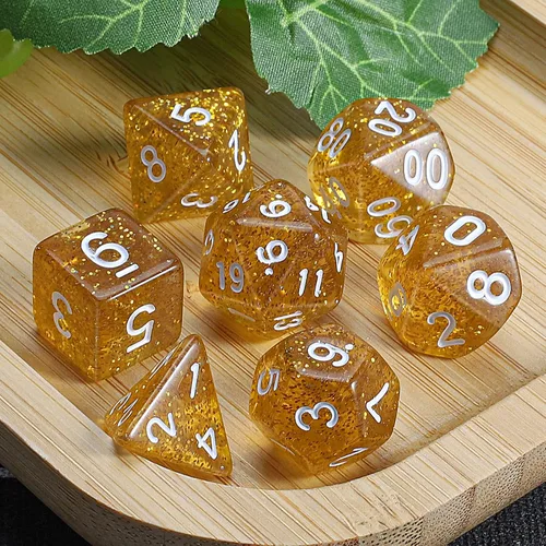Vista 5 de CiaraQ DND - Juego de dados poliédricos con una bolsa de dados negra para juegos de mesa de rol D&D RPG MTG