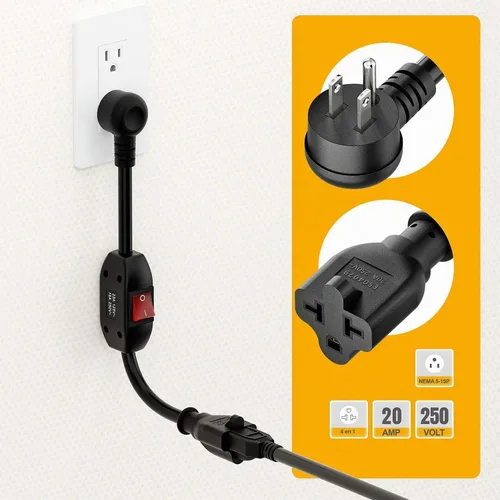 Vista 8 de Cable de extensión angulado 4 en 1 para interruptor de encendido