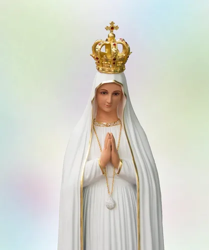 Vista 6 de Medalla de Nuestra Señora de Fátima Medallas de los Santos del Patron 100 Made in Italy