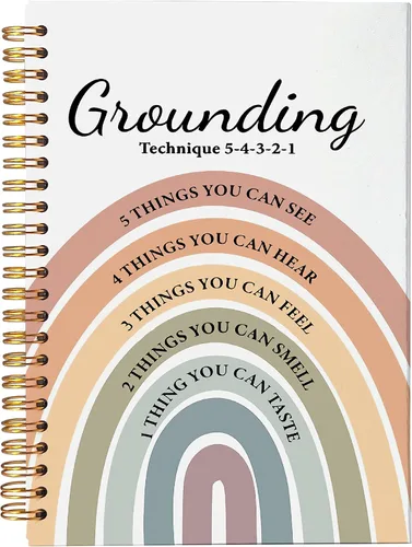 Vista 7 de It is Okay to Feel Mental Health Feelings and Emotions Chart - Cuaderno de espiral rayado de 8.3 x 5.5 pulgadas, cuaderno de tapa dura con rayas