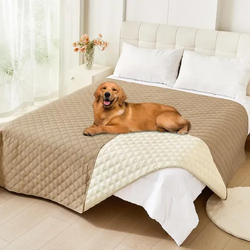 Vista 113 de Smiry Funda Impermeable para Cama de Perro Manta para Mascotas, Manta Suave y Lavable para Perros para Muebles Cama Sofá Sofá Reversible, a Cuadros