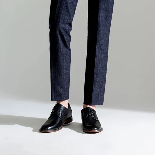 Vista 7 de Vostey Zapatos de vestir para hombre clásicos con punta de ala Brogue Oxfords