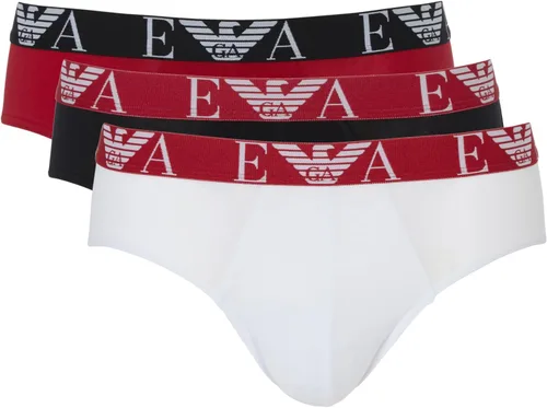 Vista 9 de Emporio Armani calzoncillos de algodón, 3 unidades, para hombre Negro/Blanco/Rojo