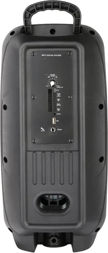Vista 8 de QFX PBX-8008SM TWS - Altavoces portátiles recargables con Bluetooth de 8 pulgadas con adaptador de CA y micrófono, color negro