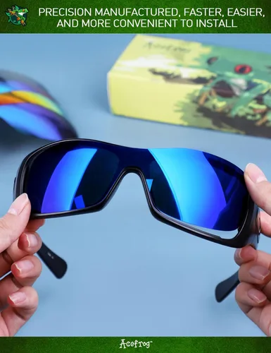 Vista 7 de 4 pares de lentes polarizadas de repuesto para gafas de sol Oakley Oil Rig de ajuste perfecto, inastillables, antiarañazos, paquete económico