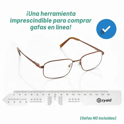 Vista 5 de Ezyaid Regla PD con manual de instrucciones – Regla de distancia pupilar para medición de distancia de pupila, herramienta de medición de PD