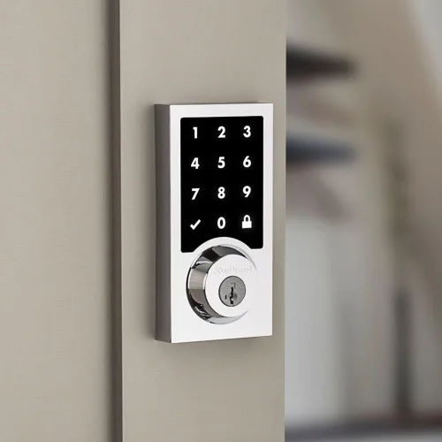 Vista 6 de Kwikset 916 cerradura electrónica inteligente SmartCode con entrada sin llave y pantalla táctil con seguridad SmartKey y tecnología ZigBee 3.0