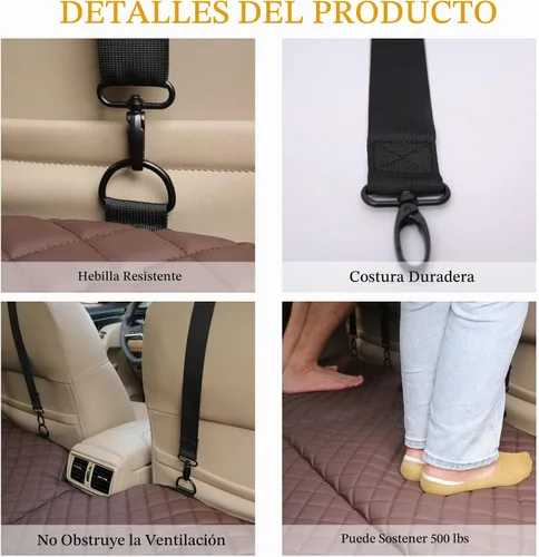 Vista 5 de Ablechien Colchón de coche no inflable, extensor de asiento trasero para camión, hamaca de perros, colchón de cama de camión, colchón de campamento