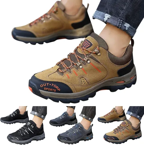 Vista 4 de GWTAECH Botas con punta de acero para hombre, botas de seguridad impermeables, construcción indestructible, a prueba de pinchazos, ligeras