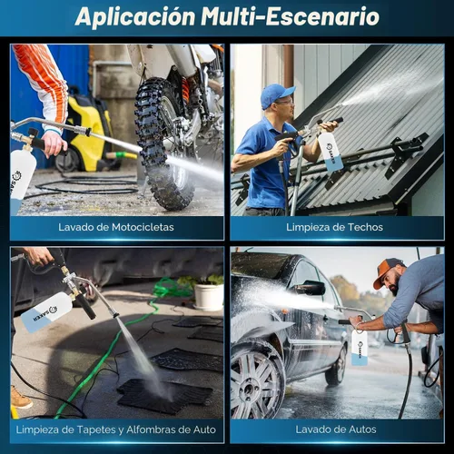 Vista 8 de Accesorio de Conector Dual de Cañón de Espuma Saker para Kit de Lavadora a Presión, con Cañón de Espuma de Conector Dual, Pistola de Lavadora a