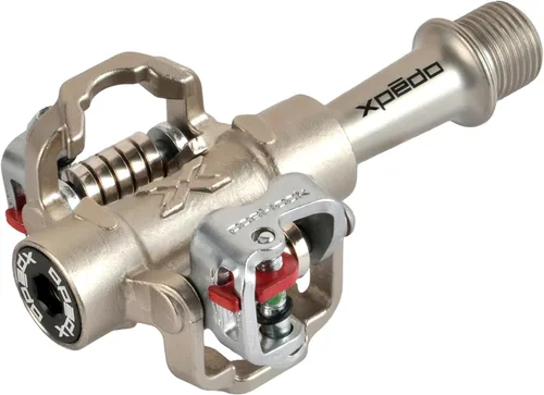 Vista 2 de Xpedo M-Force 8 TI Clipless/ MTB-Pedal Dual-sided entry, adjustable release tension, triple sealed bearings, compatible with Shimano SPD cleats