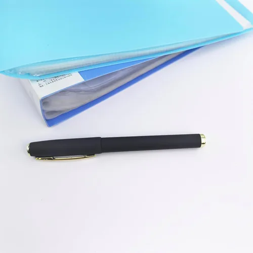 Vista 8 de Fengtaiyuan 038P18, Bolígrafos de Tinta de Gel Negro Tipo Roller - Agarre Cómodo Antideslizante, Tinta Negra, Ultra Finos, 0.38mm, Tinta de Secado