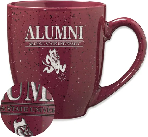 Vista 60 de Rico Industries NCAA Illinois Fighting Illini Alumni - Taza de café de cerámica moteada grabada con láser de 16 onzas