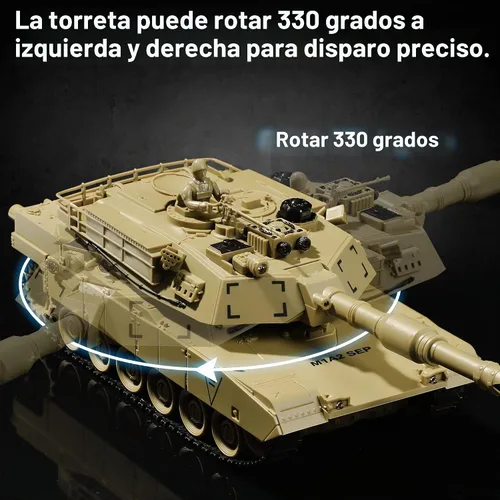 Vista 6 de RC Tank, US M1A2 Abrams - Juguete militar con control remoto