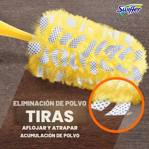 Vista 5 de Swiffer Plumeros de repuesto para limpieza, alternativa desechable de plumas y microfibra, para quitar el polvo de muebles, persianas, ventiladores