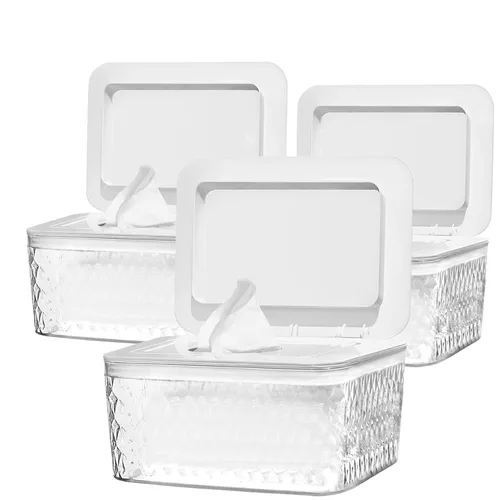 Vista 9 de Paquete de 2 Dispensadores de Toallitas con Diseño de Sello - Dispensador de Toallitas Soporte de Toallitas Caja de Toallitas para Baño Mantiene