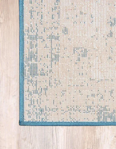 Vista 204 de Unique Loom Sofia Collection - Alfombra de área - Salle Garnier (3' 3" x 5' 3" Rectángulo, Turquesa/Azul)