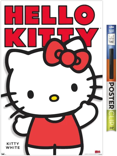 Vista 17 de Póster de pared de Hello Kitty and Friends: Hello - Kitty White Feature Series, 22.4 pulgadas de largo x 14.7 pulgadas de ancho, versión enmarcada