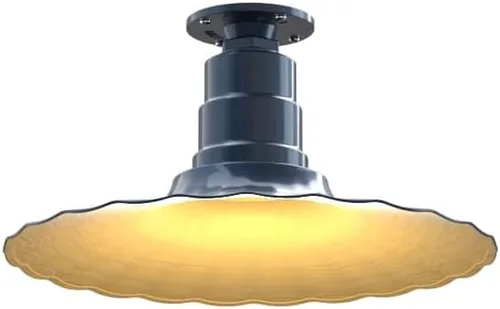 Vista 25 de Steel Lighting Co. Colgante Eagle Rock Lámpara montada en el techo Onda radial de 16 pulgadas vástago de 12 pulgadas Acero resistente