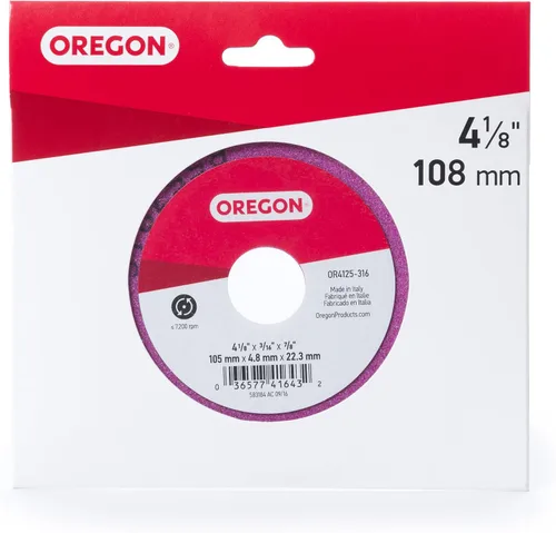 Vista 10 de Oregon OR4125-14A Muela abrasiva para cadena de sierra, 4-1/4 pulgadas por 1/4 pulgadas