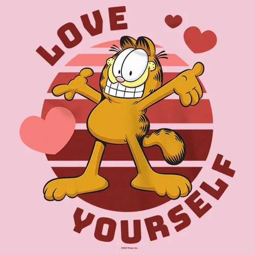 Vista 2 de Fifth Sun Camiseta de manga corta para niñas Garfield Self Love