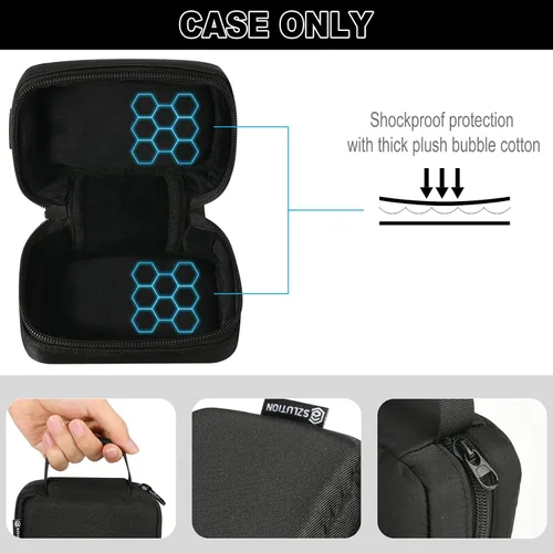 Vista 4 de Funda para mouse compatible con Logitech MX Anywhere 3S/2S Advance, bolsa de almacenamiento universal de viaje para M720 Triathlon/M705