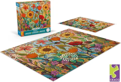 Vista 4 de Ceaco - Peggy's Garden - Joy in the Morning - Rompecabezas de 1000 piezas