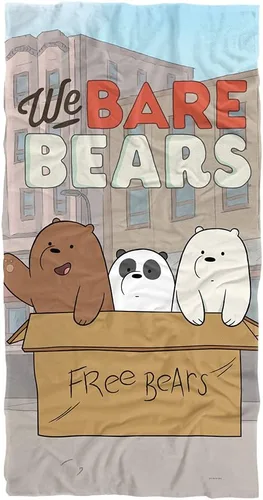 Vista 13 de LOGOVISION We Bare Bears Bear Stack - Toalla de playa con licencia oficial de 30 x 60 pulgadas Pila de osos