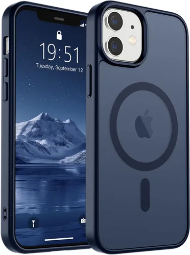 Vista 227 de SUPFINE Funda magnética para iPhone SE 2022 (3ª)/2020 (2ª), iPhone 8 (compatible con MagSafe) (protección contra caídas de grado militar), funda